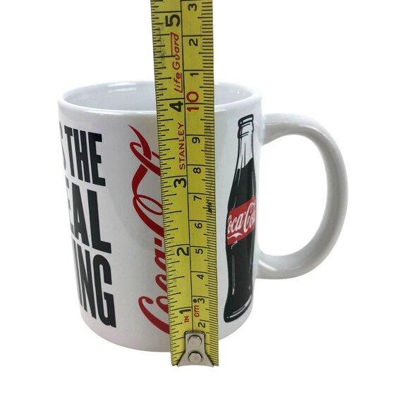 Vintage Coca-Cola Mug "It's The Real Thing" Coke Slogan Coffee Cup Mug  11 oz - Picture 8 of 9